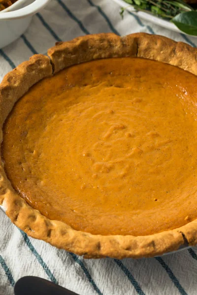 Domowe Święto Dziękczynienia Pumpkin Pie — Zdjęcie stockowe