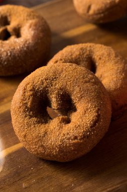 Ev yapımı Tarçınlı Elma Şarabı Donutları