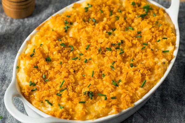 Homemade Funeral Potatoes Casserole — Stock Photo, Image