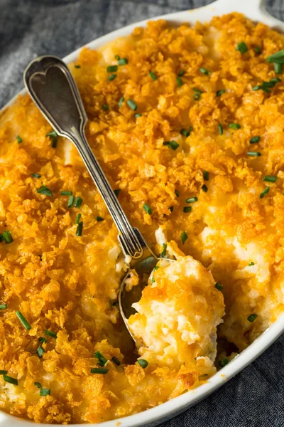 Homemade Funeral Potatoes Casserole — Stock Photo, Image