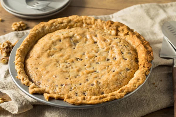 Homemade Chocolate Walnut Derby Pie — Stock Photo, Image