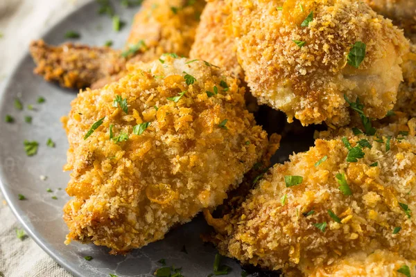 Homemade Oven Baked Fried Chicken — Stock Photo, Image