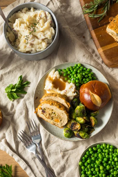 Férias caseiras Vegan Ação de Graças assado — Fotografia de Stock