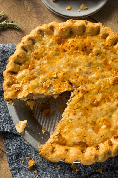 Tarte à la viande Tourtiere Candaian maison — Photo