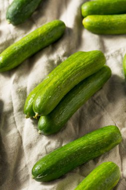 Ham yeşil organik bebek salatalık