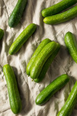 Ham yeşil organik bebek salatalık