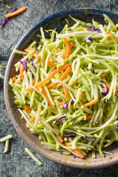 Çiğ organik doğranmış brokoli salatası. — Stok fotoğraf