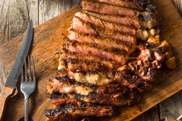 Domácí grilovaný cukrový steak — Stock fotografie
