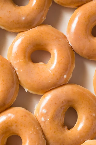 Homemade Glazed Yeast Donuts — 스톡 사진