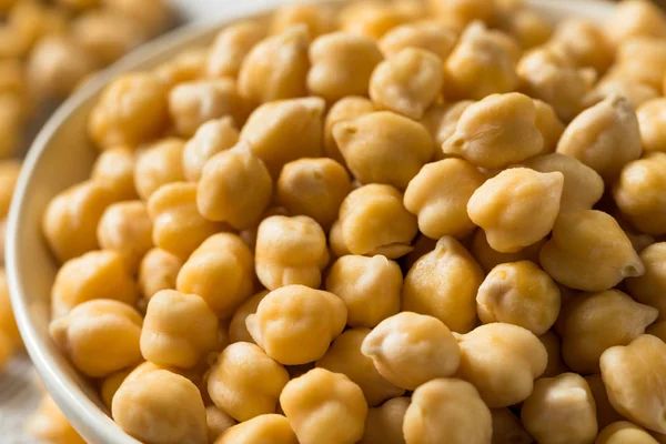 Raw Organic Garbanzo Beans Chickpeas — Stock Photo, Image