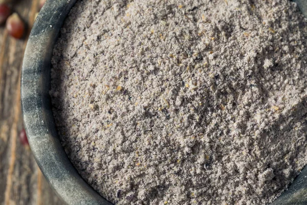 Raw Blue Organic Cornmeal — 스톡 사진