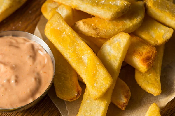 Idaho Fry Sauce med pommes frites — Stockfoto