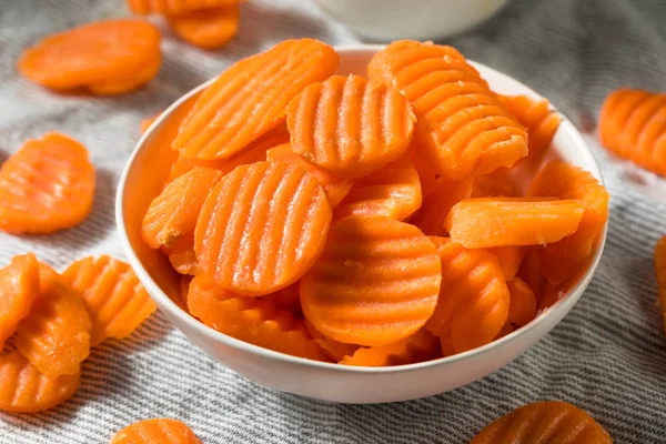 Raw Orange Organic Carrot Chips — Stock Photo, Image