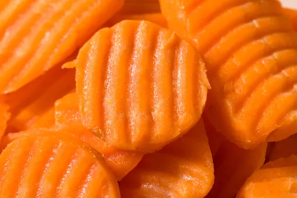 Raw Orange Organic Carrot Chips — Stock Photo, Image