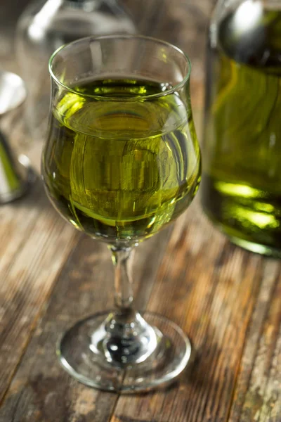 Organic Green Chartreuese Liqueur — Stock Photo, Image