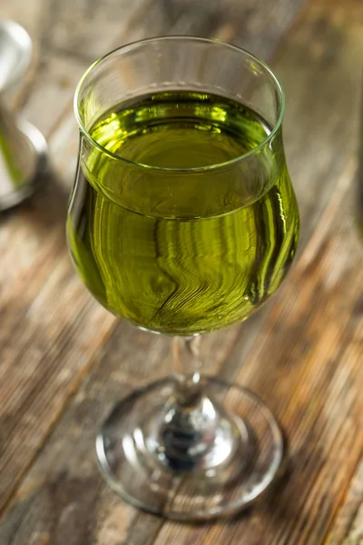 Organic Green Chartreuese Liqueur — Stock fotografie