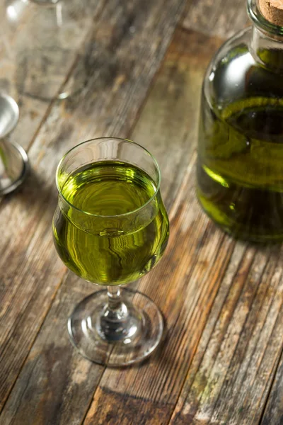 Organic Green Chartreuese Liqueur — Stock fotografie