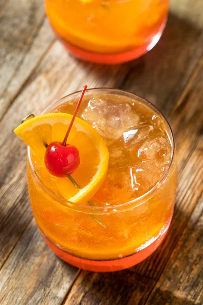 Homemade Wisconsin Brandy Old Fashioned Cocktail — Stock Photo, Image