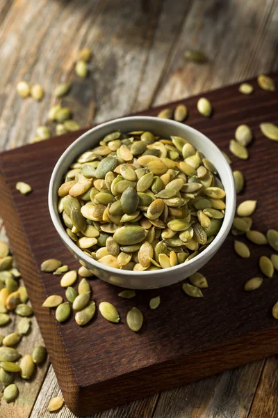 Raw Green Organic Pumpkin Seed Pepitas — Stock Photo, Image