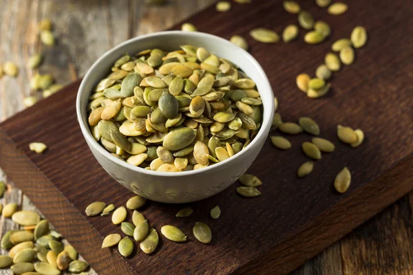 Raw Green Organic Pumpkin Seed Pepitas — Stock Photo, Image