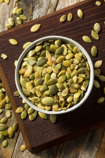 Raw Green Organic Pumpkin Seed Pepitas — Stock Photo, Image