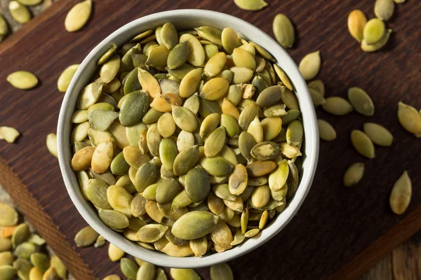 Raw Green Organic Pumpkin Seed Pepitas — Stock Photo, Image