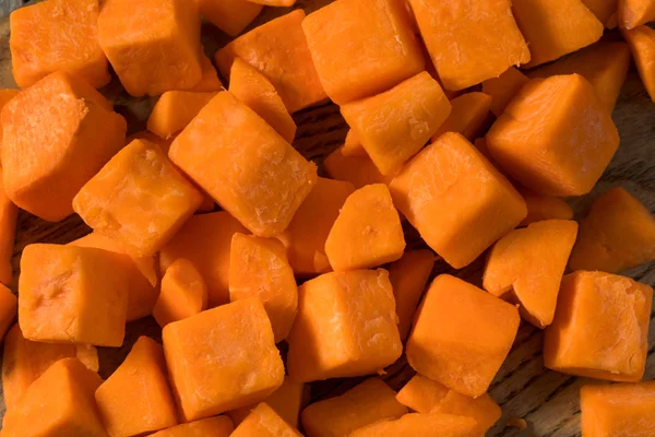 Сира апельсинова органічна солодка картопля — стокове фото