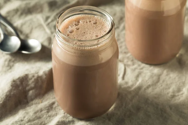 Zelfgemaakte New England Chocolate Milk Shake — Stockfoto