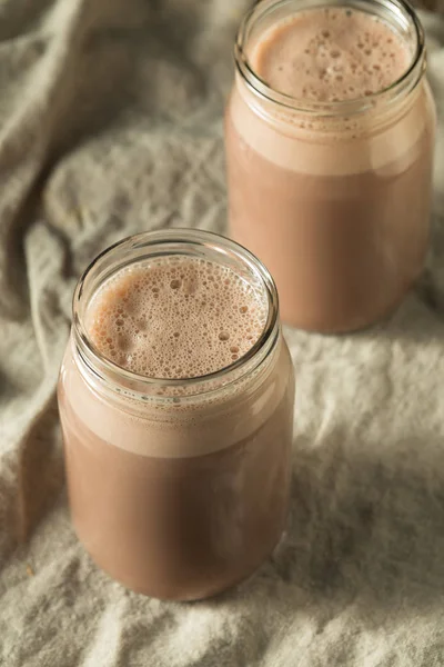 Caseiro Nova Inglaterra Chocolate Milk Shake — Fotografia de Stock