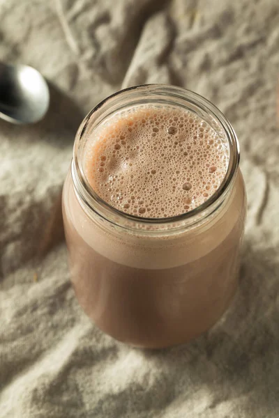 Hecho en casa Nueva Inglaterra Chocolate Milk Shake —  Fotos de Stock