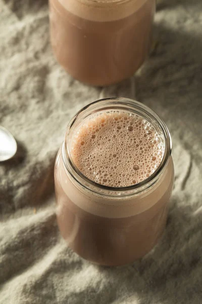 Zelfgemaakte New England Chocolate Milk Shake — Stockfoto