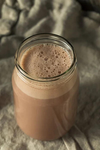 Frullato di latte al cioccolato fatto in casa New England — Foto Stock