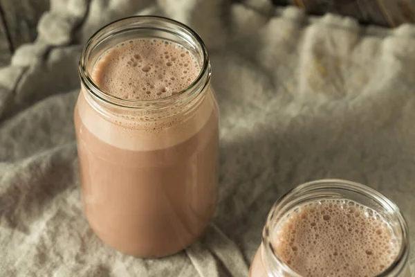 Caseiro Nova Inglaterra Chocolate Milk Shake — Fotografia de Stock