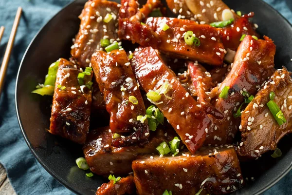 Casero chino barbacoa costillas de cerdo —  Fotos de Stock