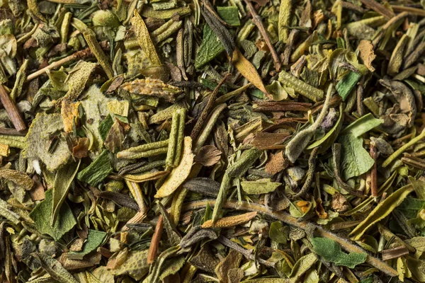 Dry Green Organic Bouquet Garni Kräuter Einer Schüssel — Stockfoto