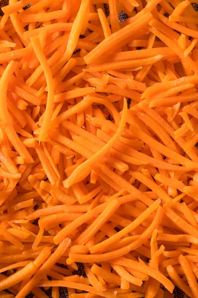 Raw Organic Orange Carrot Shreds Bowl — Stock Photo, Image