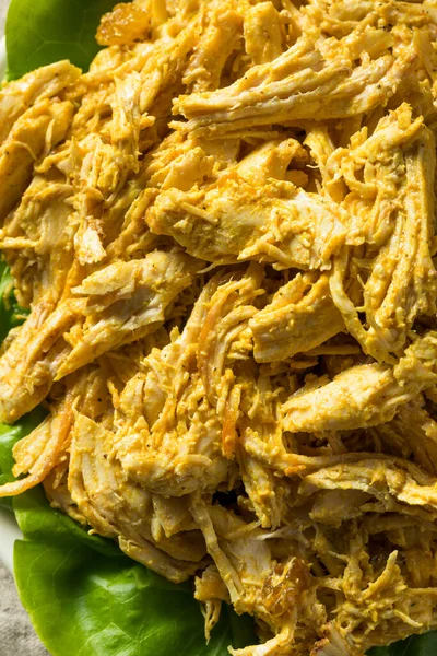 Homemade Curried Coronation Chicken Lettuce Ready Eat — Stock Photo, Image