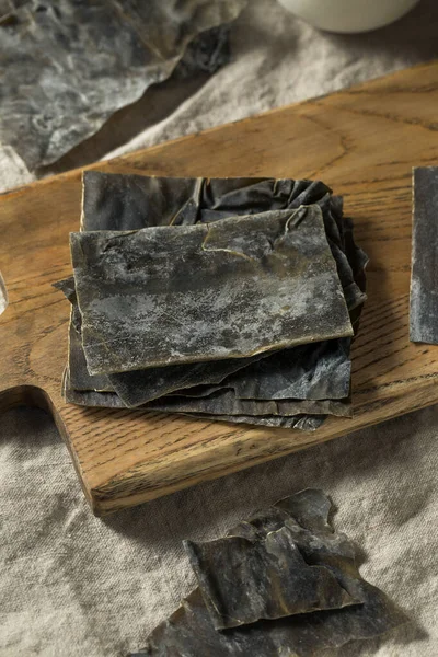 Roh Getrocknete Kombu Kelp Algen Fertig Zum Kochen — Stockfoto