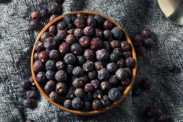 Raw Purple Organic Juniper Berries in a Bowl