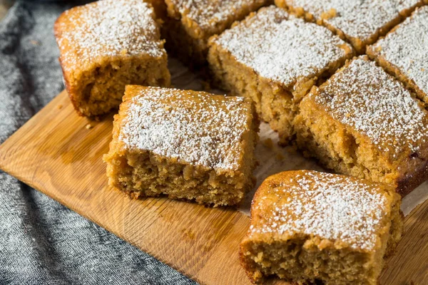 Bolo Maçã Doce Caseiro Com Açúcar — Fotografia de Stock