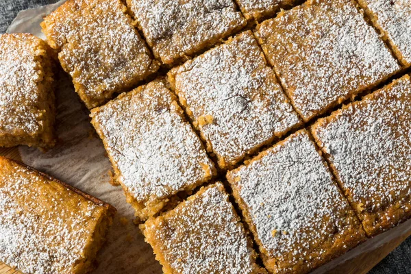 Homemade Sweet Applesauce Cake Powdered Sugar — Stock Photo, Image