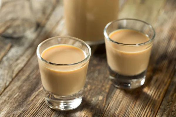 Crème Irlandaise Douce Maison Liqueur Dans Verre — Photo