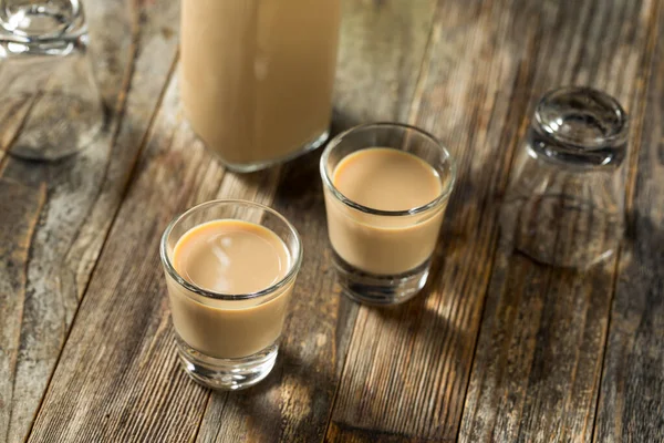 Crème Irlandaise Douce Maison Liqueur Dans Verre — Photo