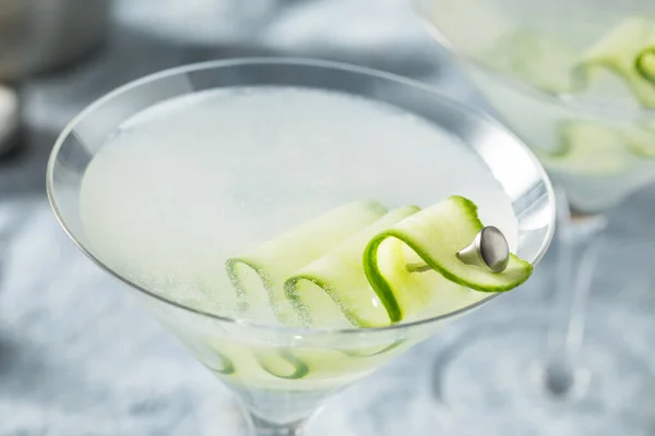 Японський Сак Cake Cucumber Martini Cocktail Vodka — стокове фото