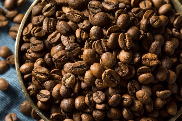 Dry Organic Espresso Coffee Beans Bowl — Stock Photo, Image