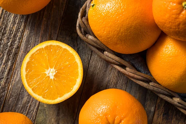 Naranjas Frescas Orgánicas Crudas Racimo — Foto de Stock