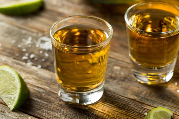 Tequila Reposado Alcoolique Tirs Chaux Sel — Photo