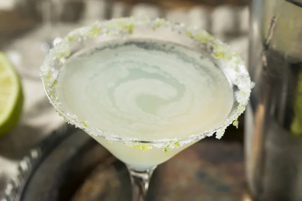 Boozy Lime Drop Martini Sugar Rim — Zdjęcie stockowe