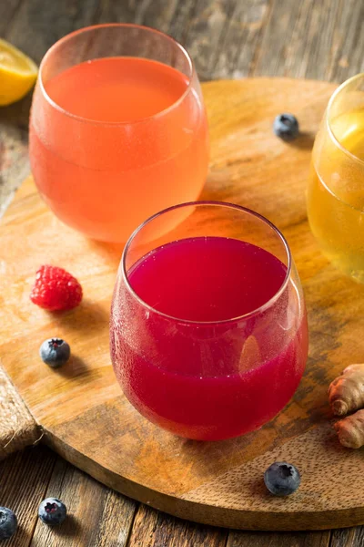 Cider Kombuchá Duro Alcoólico Com Frutas — Fotografia de Stock