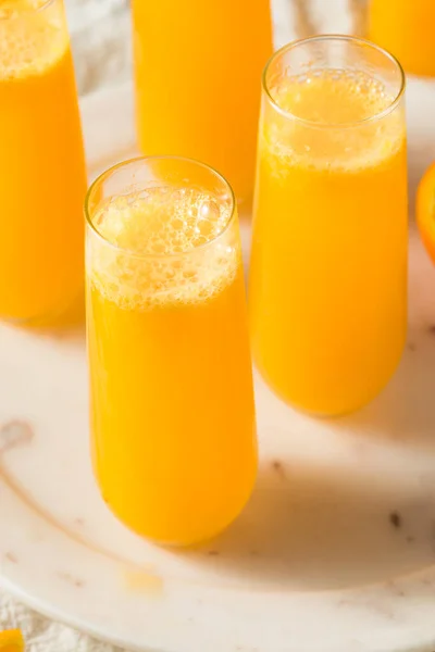 Boozy Champagne Mimosa Orange Juice Ready Drink — Stock Photo, Image